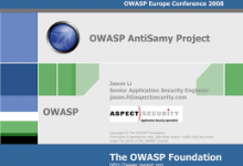 OWASP开源工具antisamy的使用详解