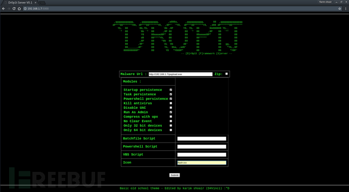 Dr0p1t-Framework：一个可以绕过多数杀软的木马生成框架