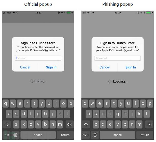 iOS隐私安全之通过popup向用户索取Apple ID和密码