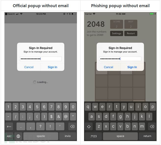 iOS隐私安全之通过popup向用户索取Apple ID和密码