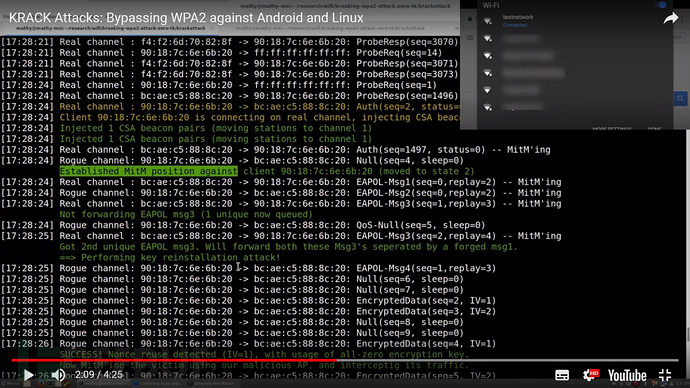 WPA2 KRACKAttacks 分析报告