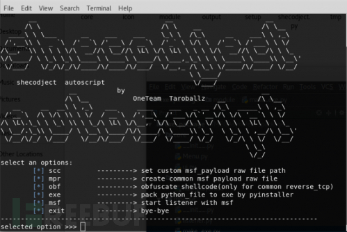 Metasploit自动化Bypass Av脚本：shecodject X shellcode injection