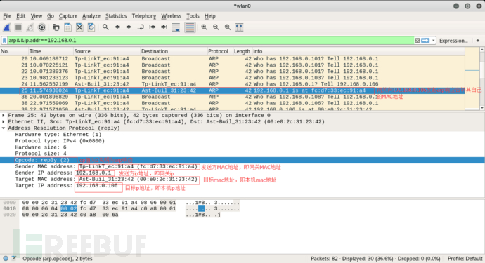 arp协议分析&python编程实现arp欺骗抓图片