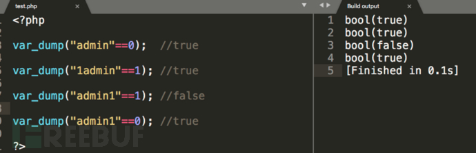 PHP弱类型引发的漏洞实例