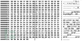 解密的病毒配置显示攻击中使用的 IP 地址; 图片来源：Avast