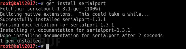 安装 Serial Port（串口）