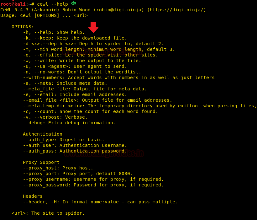 Kali Linux字典生成工具Cewl使用全指南-第2张图片-网盾网络安全培训