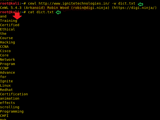 Kali Linux字典生成工具Cewl使用全指南-第4张图片-网盾网络安全培训