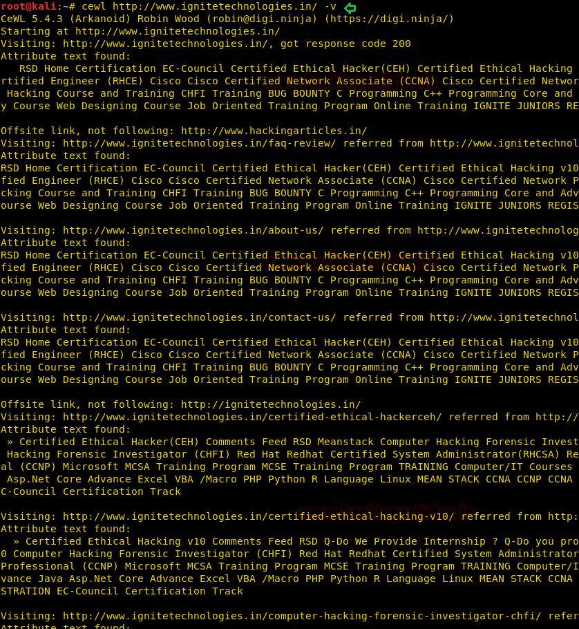 Kali Linux字典生成工具Cewl使用全指南-第10张图片-网盾网络安全培训