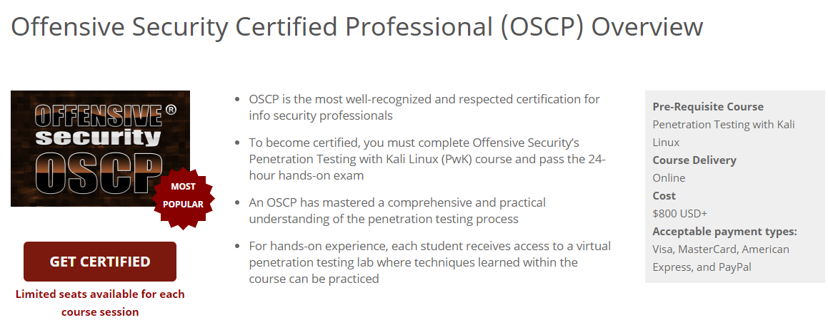 OSCP认证教程第一集：注册教程