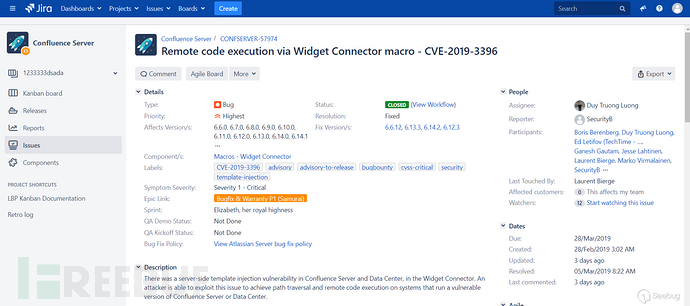 Confluence 未授权 RCE (CVE-2019-3396) 漏洞分析