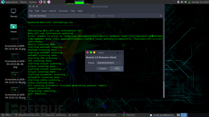 Reverie:一款针对Parrot Linux的自动化渗透测试工具
