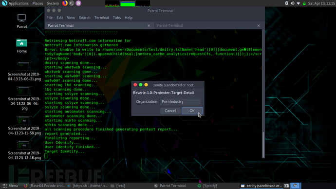 10.pReverie:一款针对Parrot Linux的自动化渗透测试工具