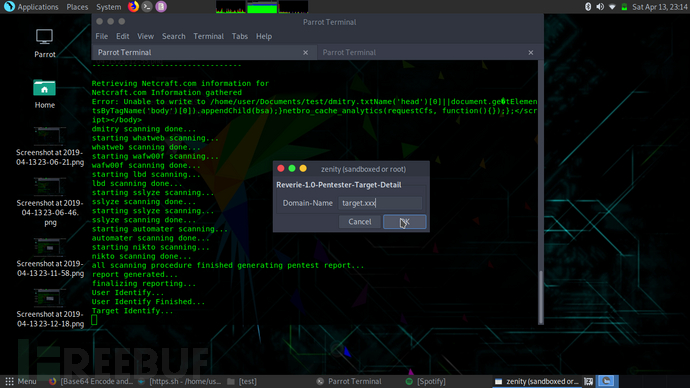 Reverie:一款针对Parrot Linux的自动化渗透测试工具