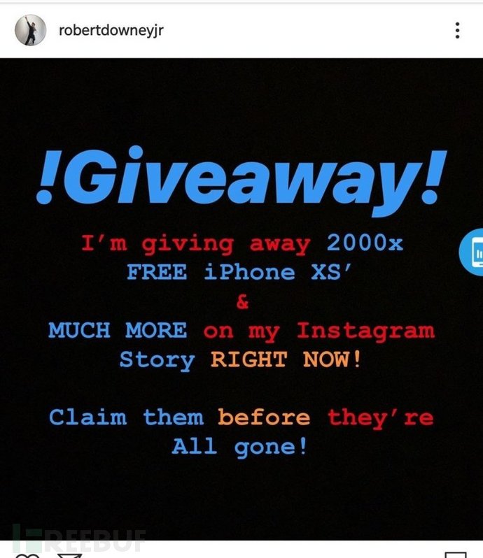 “钢铁侠”Instagram 账号被盗，黑客声称要送手机