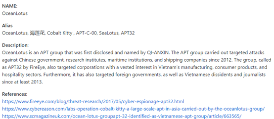 APT Digital Weapon：奇安信威胁情报中心发布APT数字武器陈列项目-第3张图片-网盾网络安全培训