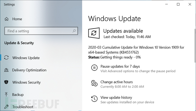 Confirmed Microsoft pushing KB4551762 OOB security update out to affected systems through Windows Update.png