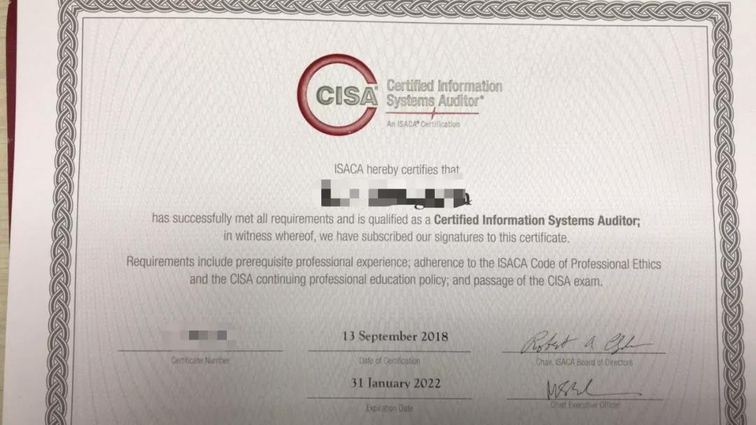 谷安学院 | 2020年CISA信息系统审计师全年开班计划，请查收！-第2张图片-网盾网络安全培训