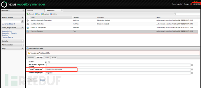 Nexus Repository Manager 2.x命令注入漏洞 (CVE-2019-5475) 两次绕过