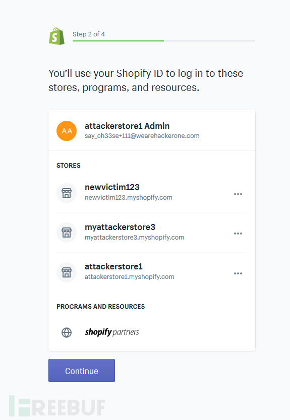 利用邮件验证方式劫持Shopify商店账户
