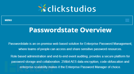 密码管理器保护不了密码，Passwordstate被入侵