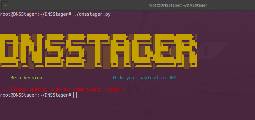 如何使用DNSStager在DNS中隐藏Payload