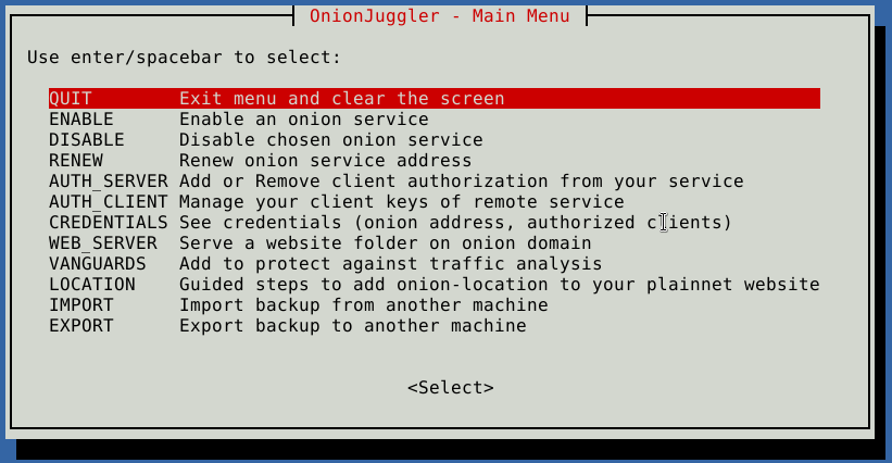 如何使用OnionJuggler在类Unix系统上通过命令行管理你的Onion服务-第4张图片-网盾网络安全培训