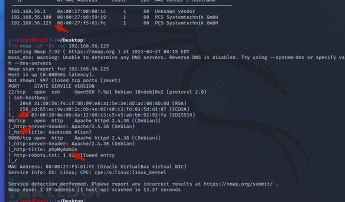 vulnhub系列6——hacksudo Aliens