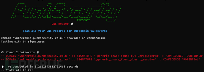 图片[2]-dnsReaper：一款功能强大的子域名接管检测工具-NGC660安全实验室