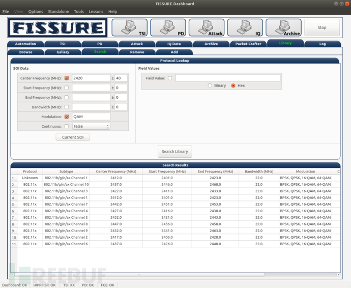 FISSURE:一款功能强大的RF和逆向工程框架