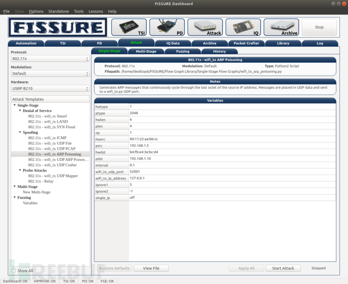 FISSURE:一款功能强大的RF和逆向工程框架