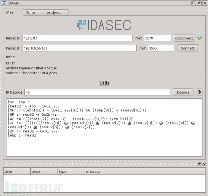 idasec：一款针对Binsec平台的逆向工程和动态交互IDA插件