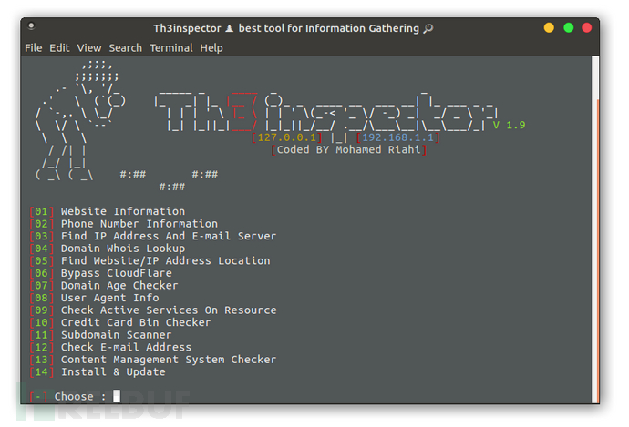Th3inspector：一款功能强大的网络侦查信息收集工具