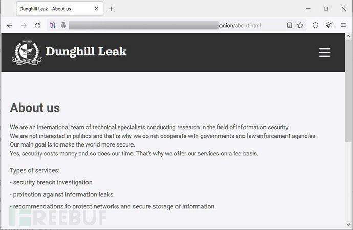 Dark Angel's 'Dunghill' Leaks data leak site