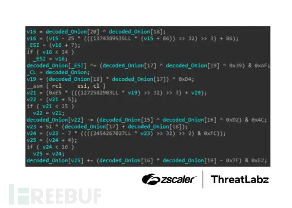 树莓知更鸟C2动态校正算法(来源:Zscaler)