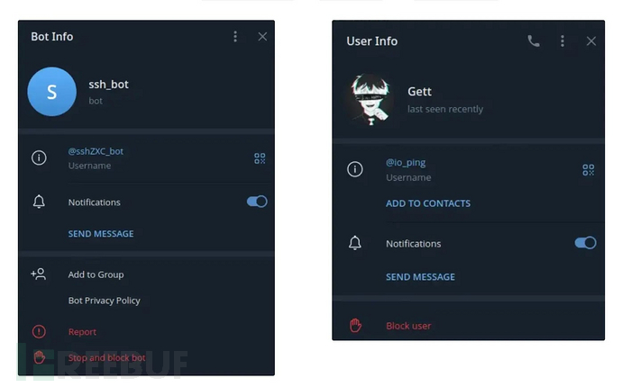 Telegram机器人和用户信息(来源-Socket.dev)
