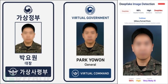 Kimusky APT使用AI伪造的军人证件