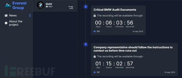 BMW Allegedly Breached