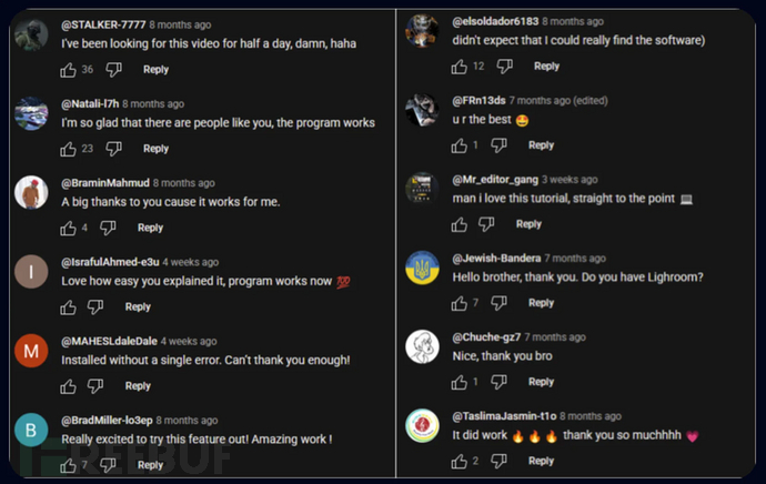 YouTube恶意软件分发网络