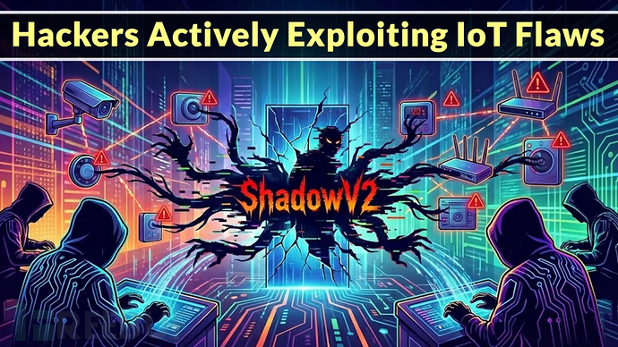 黑客利用物联网漏洞部署新型ShadowV2恶意软件