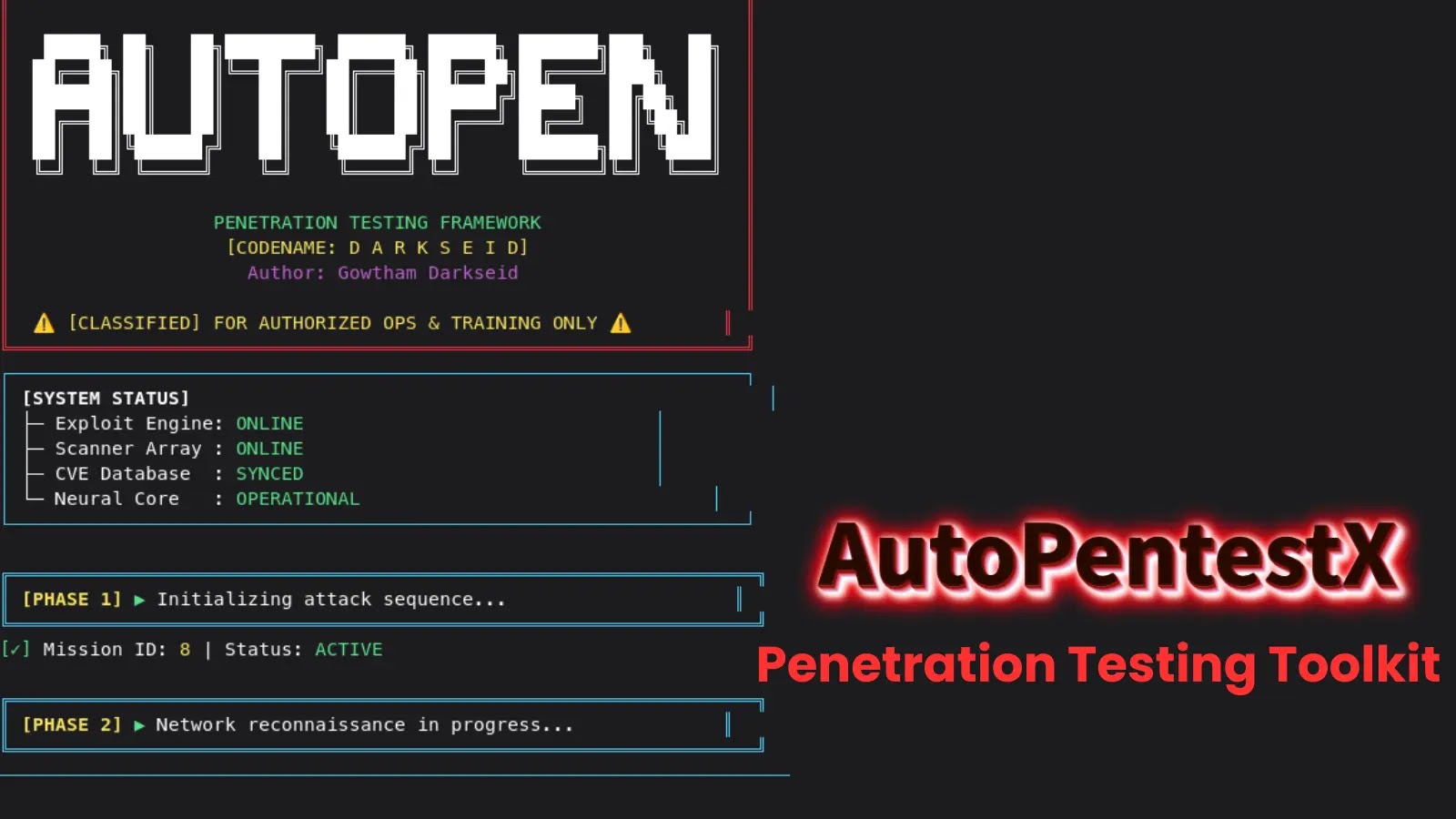 AutoPentestX：面向 Linux 系统的自动化渗透测试工具包