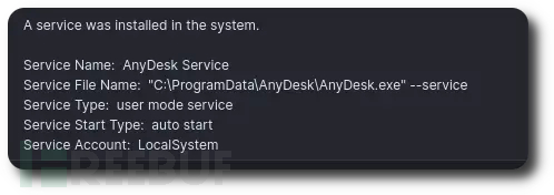AnyDesk 静默安装及与 166.62.100[.]52 的 C2 连接（来源：The DFIR Report）