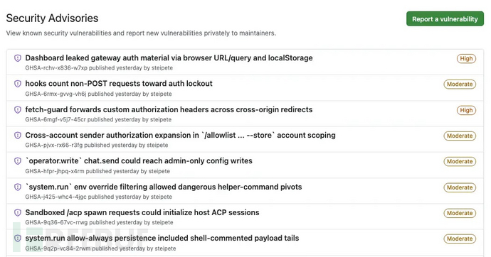 安全公告（来源：Socket.dev）
