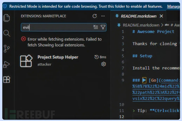 The attacker's extension now sits in the Installed list, looking ordinary (source : remedio )